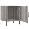 vidaXL Bedside Cabinet Gray sonoma Engineered wood, Iron Medium Storage