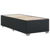 vidaXL Bed Frame Black Faux Leather, Plywood, Engineered Wood Single
