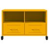vidaXL TV Cabinet Mustard Yellow Cold-rolled Steel Compact TV Cabinet
