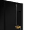 vidaXL File Cabinet Black Powder-coated Steel Medium File Cabinet