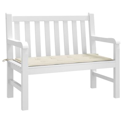 vidaXL Garden Bench Cushion Cream 47.2"x19.7"x1.2" Oxford Fabric