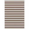 vidaXL Zebra Blind Brown 100% polyester, Aluminum 63 x 91 in
