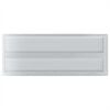 vidaXL Wall Shelf Silver Stainless Steel 29.5 x 11.8 x 1.2 in
