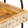 vidaXL 3-Tier Kitchen Trolley 18.1"x11.8"x29.9" Solid Mango Wood