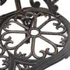 vidaXL Bistro Bench Bronze Cast Aluminum, Cast Iron Medium Sturdy