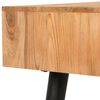 vidaXL Writing Table Natural wood with black legs Solid acacia wood Medium