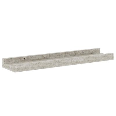 A single long concrete shelf extending to the right with holes for mounting