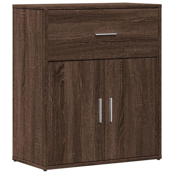 vidaXL Sideboard Brown Oak Engineered Wood Medium Sideboard