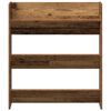 vidaXL Wall Shoe Cabinet Old wood Engineered wood Compact