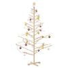 vidaXL Wooden Christmas Tree with Stand Natural 70.9" Solid pine wood