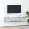 vidaXL TV Cabinet Set of 2 Grey sonoma Engineered wood Medium
