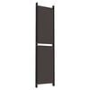 vidaXL 6-Panel Room Divider Brown 118.1"x78.7" Fabric