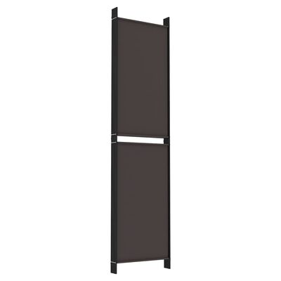 Thin vertical room divider panel with dark fabric, narrow and tall.