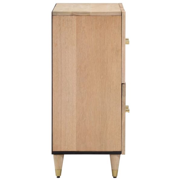 vidaXL Side Cabinet Bleached natural Solid mango wood, engineered wood