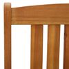 vidaXL Patio Chair Set of 4 Natural Wood Solid Acacia Wood Standard