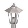 vidaXL Outdoor Floor Lamp Set of 3 Silver Stainless steel, Polycarbonate