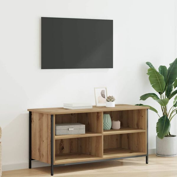 vidaXL TV Cabinet Artisan Oak 39.37 x 15.75 x 19.69 in Engineered Wood