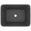 vidaXL Luxury Wash Basin Matt Dark Grey 16.1x11.8x4.7" Ceramic