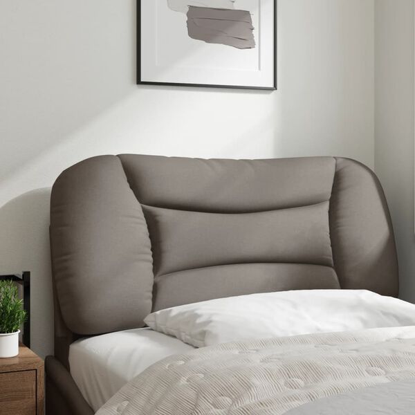 vidaXL Headboard Cushion Taupe 100% Polyester 31.5 in x 18.9 in
