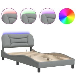 vidaXL Bed Frame Light Grey