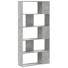 vidaXL Bookcase Concrete Grey Engineered Wood Medium Bookcase