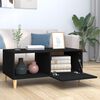 vidaXL Coffee Table Black Engineered wood Medium Coffee Table