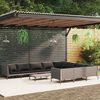 vidaXL Garden Lounge Set Dark Grey