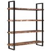 vidaXL Bookcase Mixed color finish Solid Reclaimed Wood and Iron Large