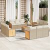 vidaXL Garden Sofa Set Beige/ Cream