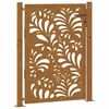 vidaXL Garden Gate 39.4x49.2" Weathering Steel Wave Design