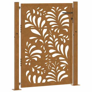 vidaXL Garden Gate 39.4x49.2" Weathering Steel Wave Design