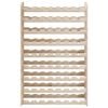 vidaXL Wine Rack 28.5x9.8x43.9" Solid Wood Pine