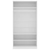 vidaXL Wardrobe White Engineered Wood Compact Wardrobe Rectangular