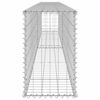 vidaXL Gabion Wall with Covers Galvanized Steel 118.1"x11.8"x19.7"