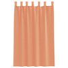 vidaXL Voile Curtains with Loops 2 pcs Terracotta 55.1x68.9"