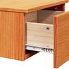 vidaXL Bedside Table Wax Brown 14.57 x 13.78 x 7.28 in Solid pine wood