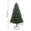 vidaXL Artificial Hinged Christmas Tree 150 LEDs & Ball Set 59.1"