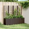 vidaXL Garden Planter Brown Polypropylene Large Modular