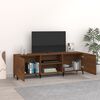 vidaXL TV Cabinet Brown Oak Engineered wood, Iron 59.1x11.8x19.7 in