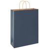 vidaXL Paper Bags 250 pcs with Handles Blue 32x12x42 cm