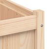 vidaXL Garden Planter Set of 2 Natural Pine Solid pine wood (untreated)