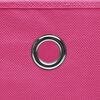 vidaXL Storage Box Set of 10 Pink Non-woven fabric (100% polyester)