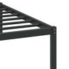 vidaXL Bed Frame Smoked Oak Engineered wood and steel Twin Bed Frame