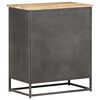 vidaXL Sideboard Natural wood, Grey steel Solid acacia wood, Steel