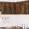 vidaXL Kitchen Wall Corner Cabinet Smoked oak Engineered wood Medium
