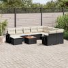 vidaXL Garden Sofa Set Black