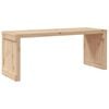 vidaXL Garden Bench Natural Wood Solid Pine Wood Extendable Garden Bench