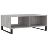 vidaXL Coffee Table Gray Sonoma Engineered wood, Iron Medium