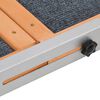 vidaXL Dog Ramp Grey Solid fir wood 47.2 x 11.8 in Collapsible