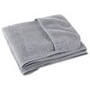 vidaXL Beach Towel Set of 4 Grey 84% cotton, 16% polyester 23.6x53.1 in